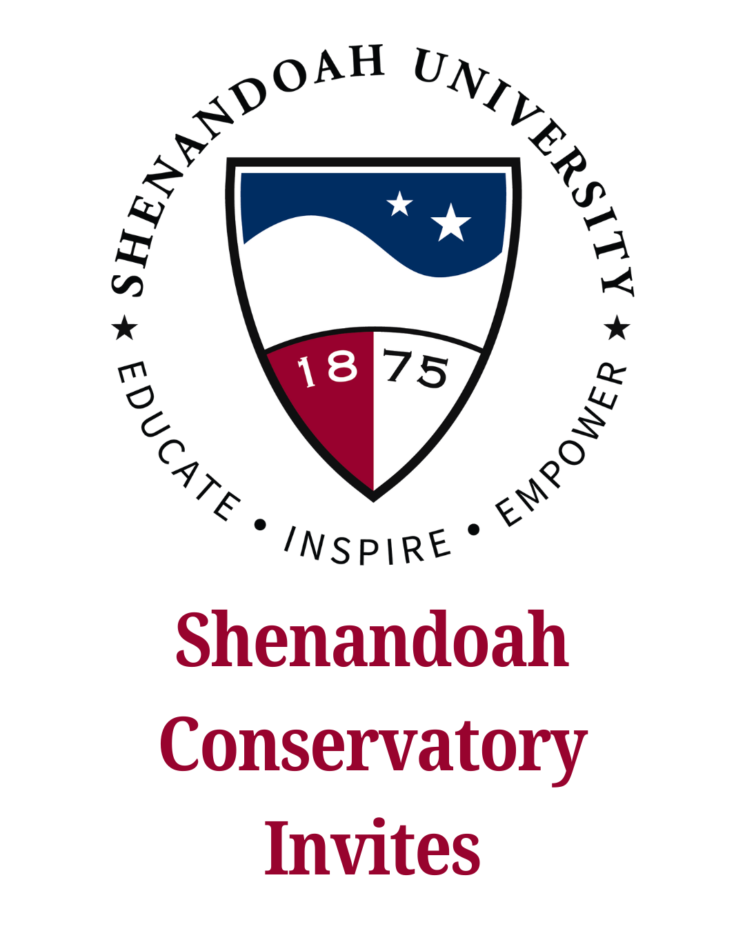 2025-26 Shenandoah Conservatory Invites