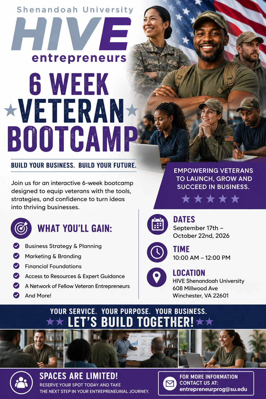 HIVE Entrepreneurs: 6-Week Veteran Bootcamp
