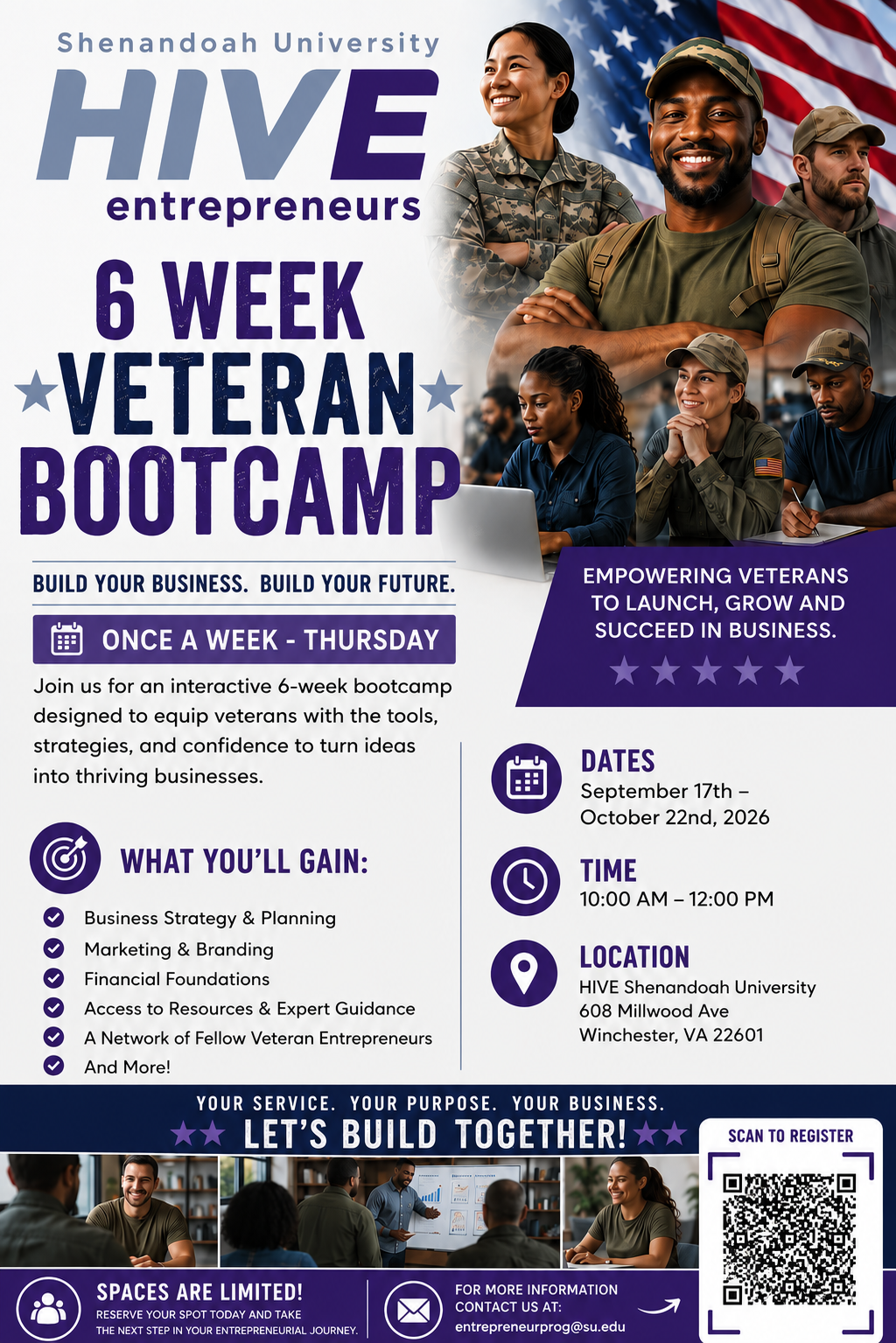 HIVE Entrepreneurs: 6-Week Veteran Bootcamp
