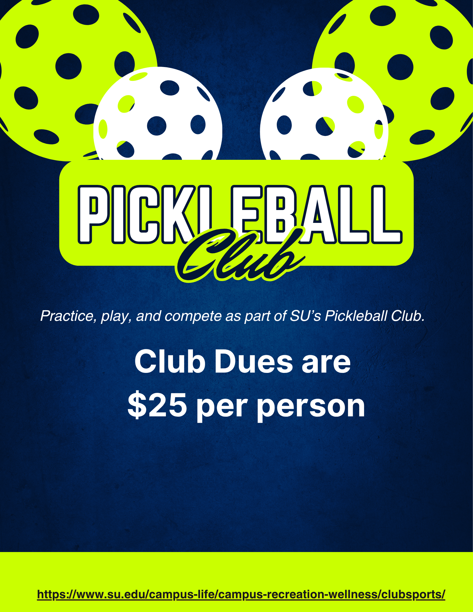 Pickleball Club Team Dues