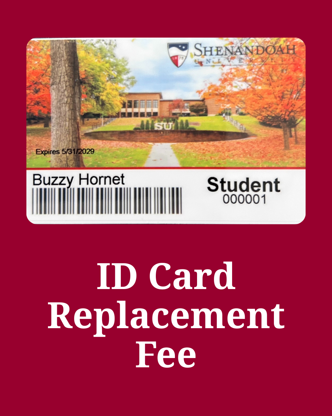 ID Replacement Card Fee