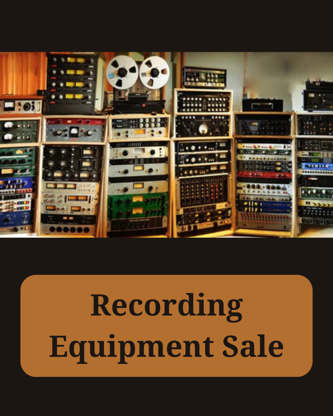 Recording Equipment Sale