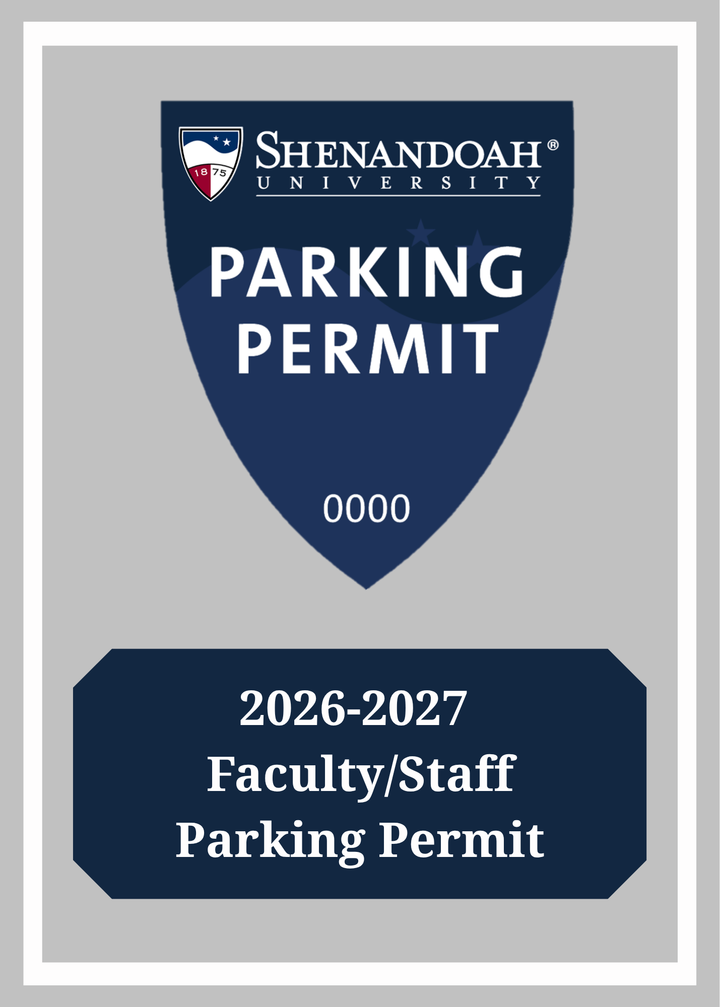 2026-27 Faculty/Staff Parking Permit