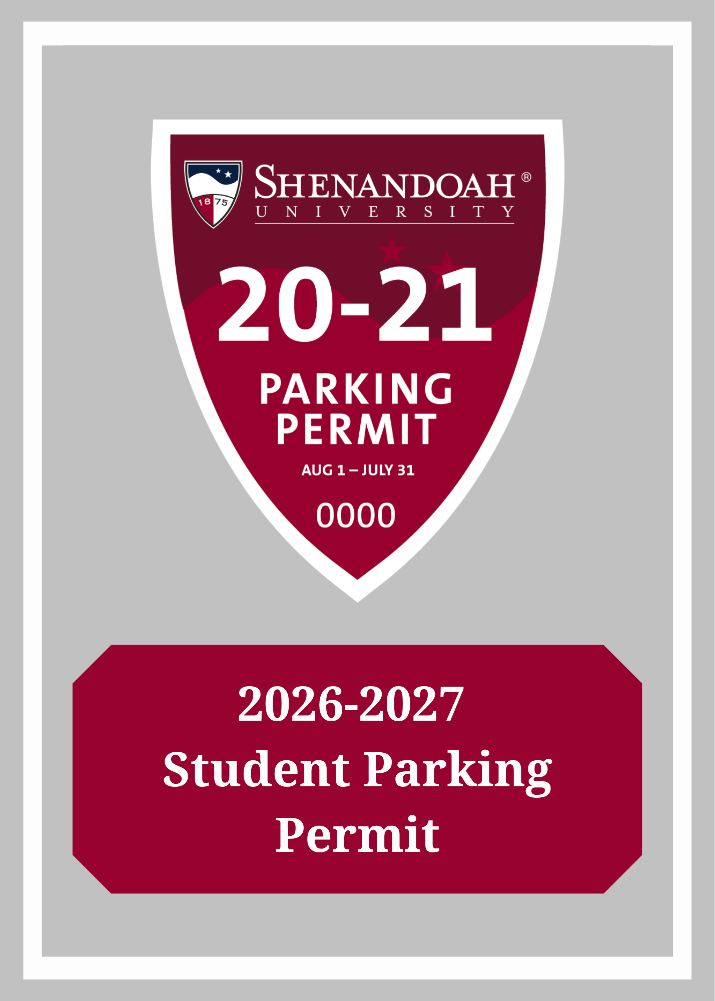 2026-27 Student Parking Permit