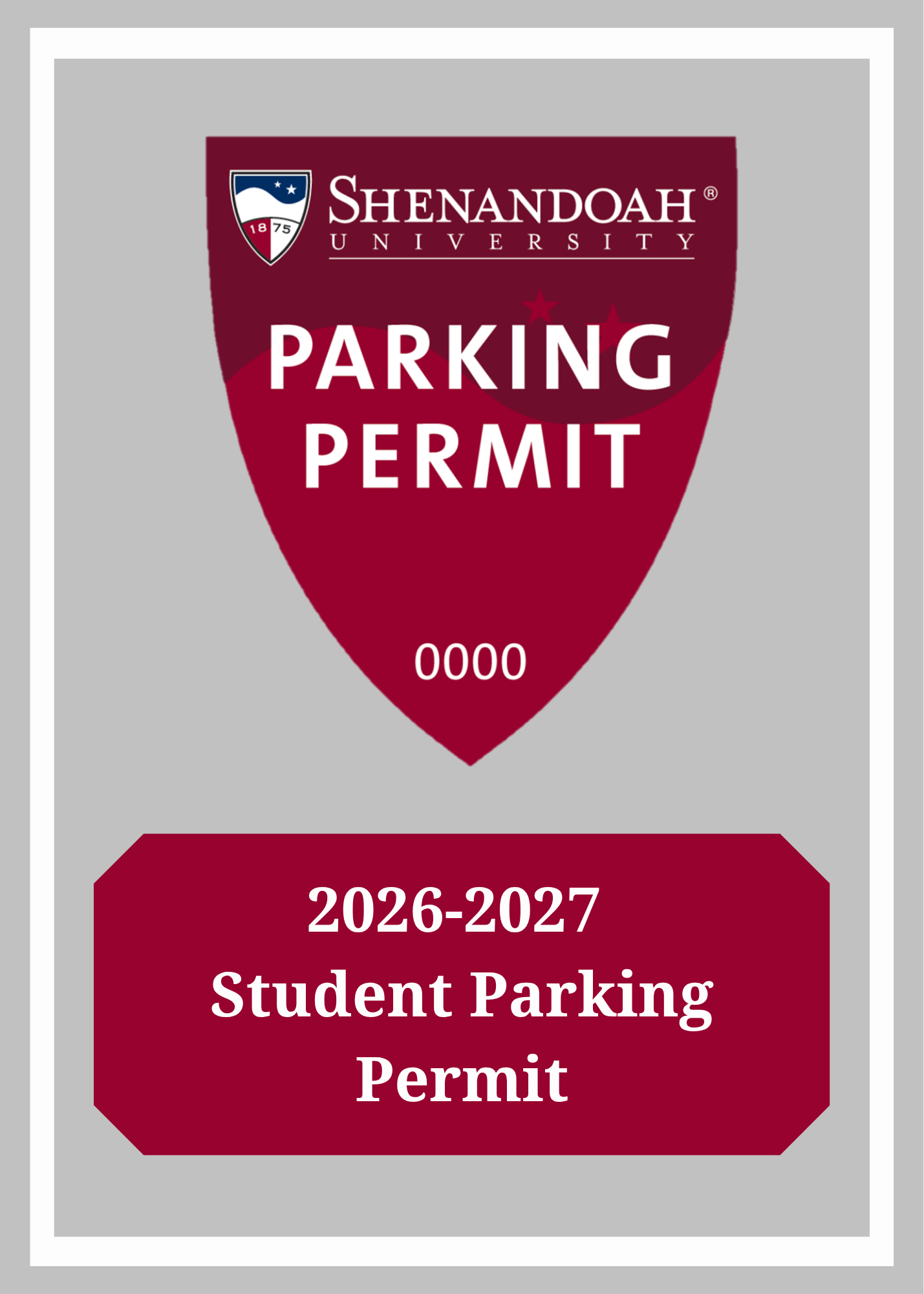 2026-27 Student Parking Permit