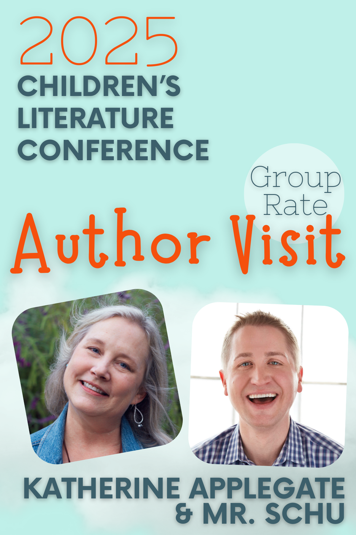 GROUP RATE: Virtual Author Visit & Corresponding Happy Hour with Katherine Applegate & John Schu