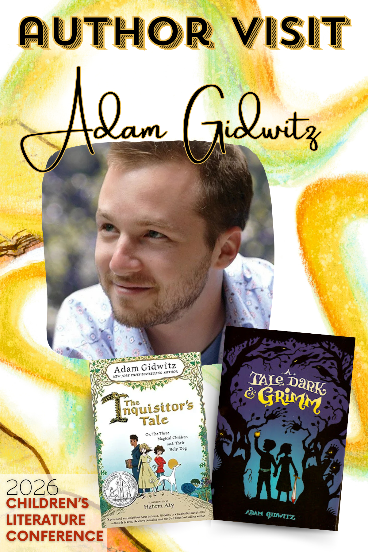 Virtual Author Visit & Corresponding Happy Hour with Adam Gidwitz