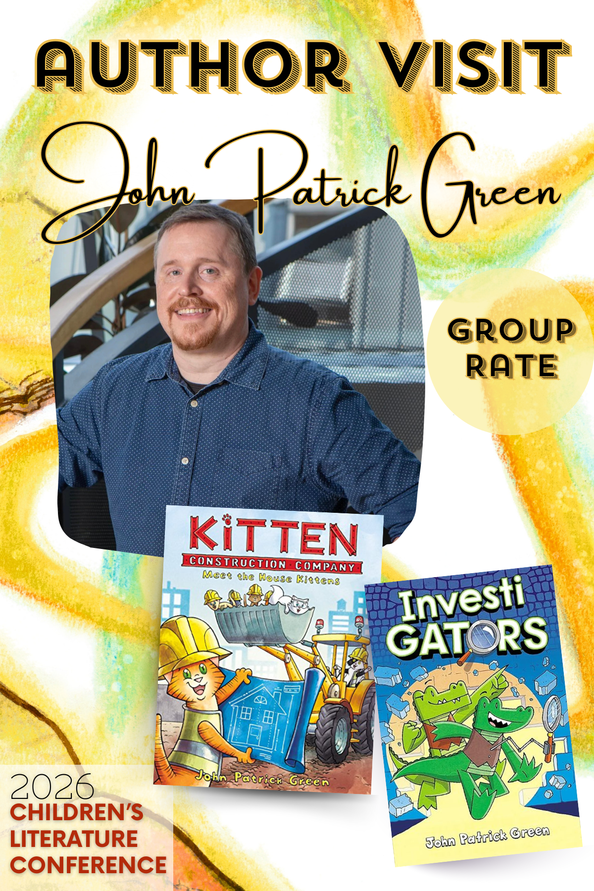 GROUP RATE: Virtual Author Visit & Corresponding Happy Hour with John Patrick Green