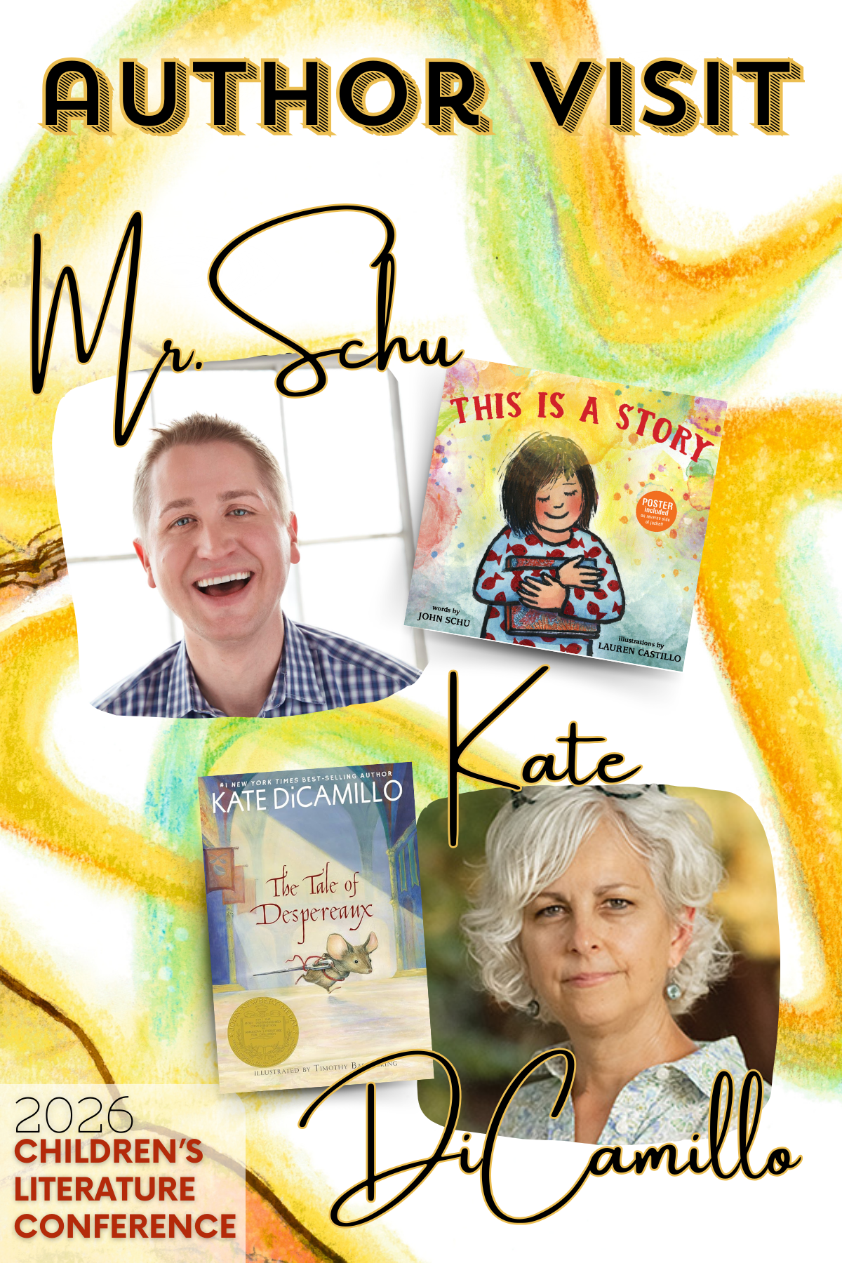 Virtual Author Visit & Corresponding Happy Hour with Kate DiCamillo & John Schu
