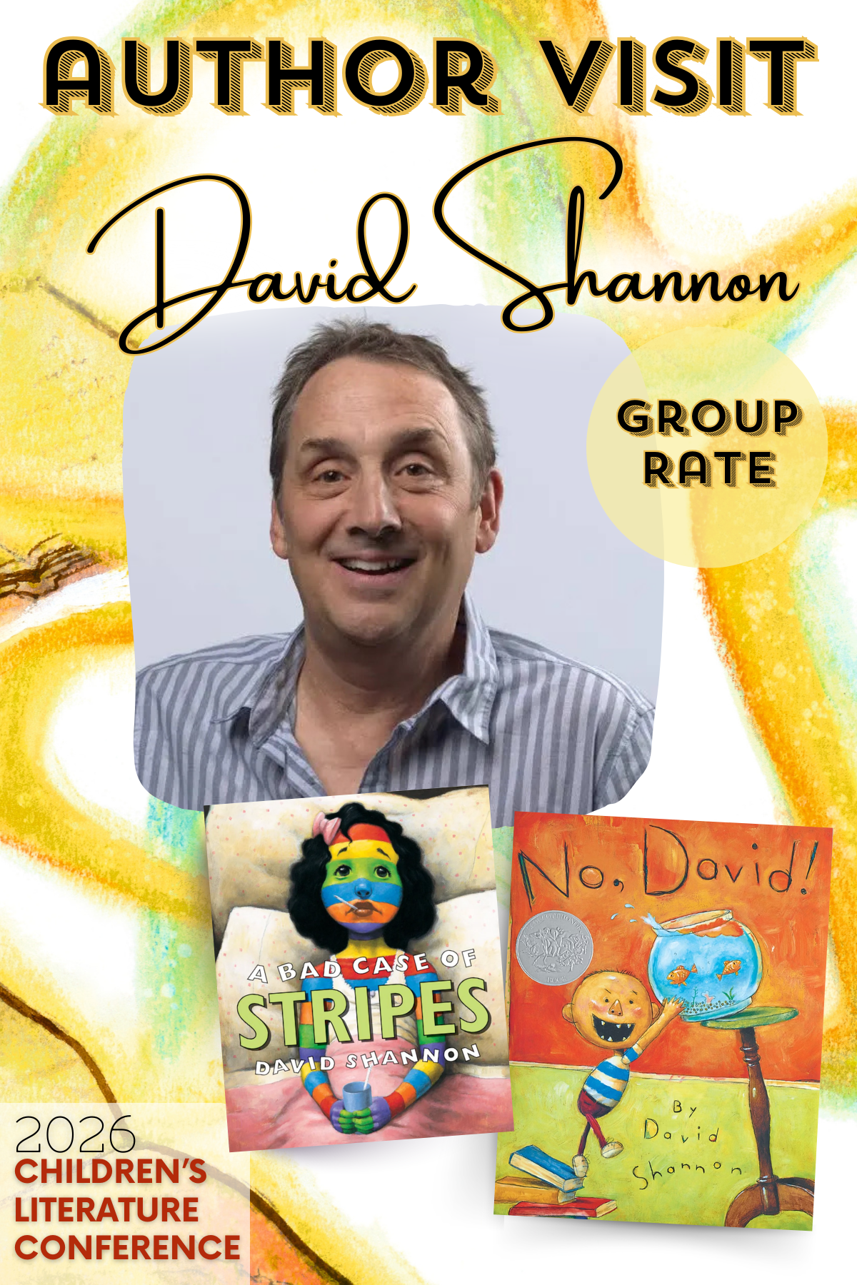 GROUP RATE: Virtual Author Visit & Corresponding Happy Hour with David Shannon