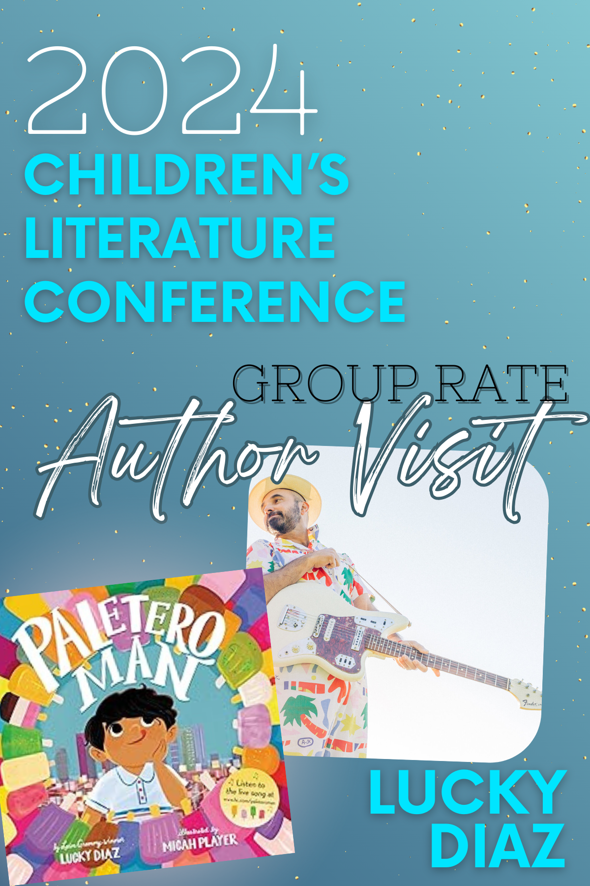 GROUP RATE: Virtual Author Visit & Corresponding Happy Hour with Lucky Diaz