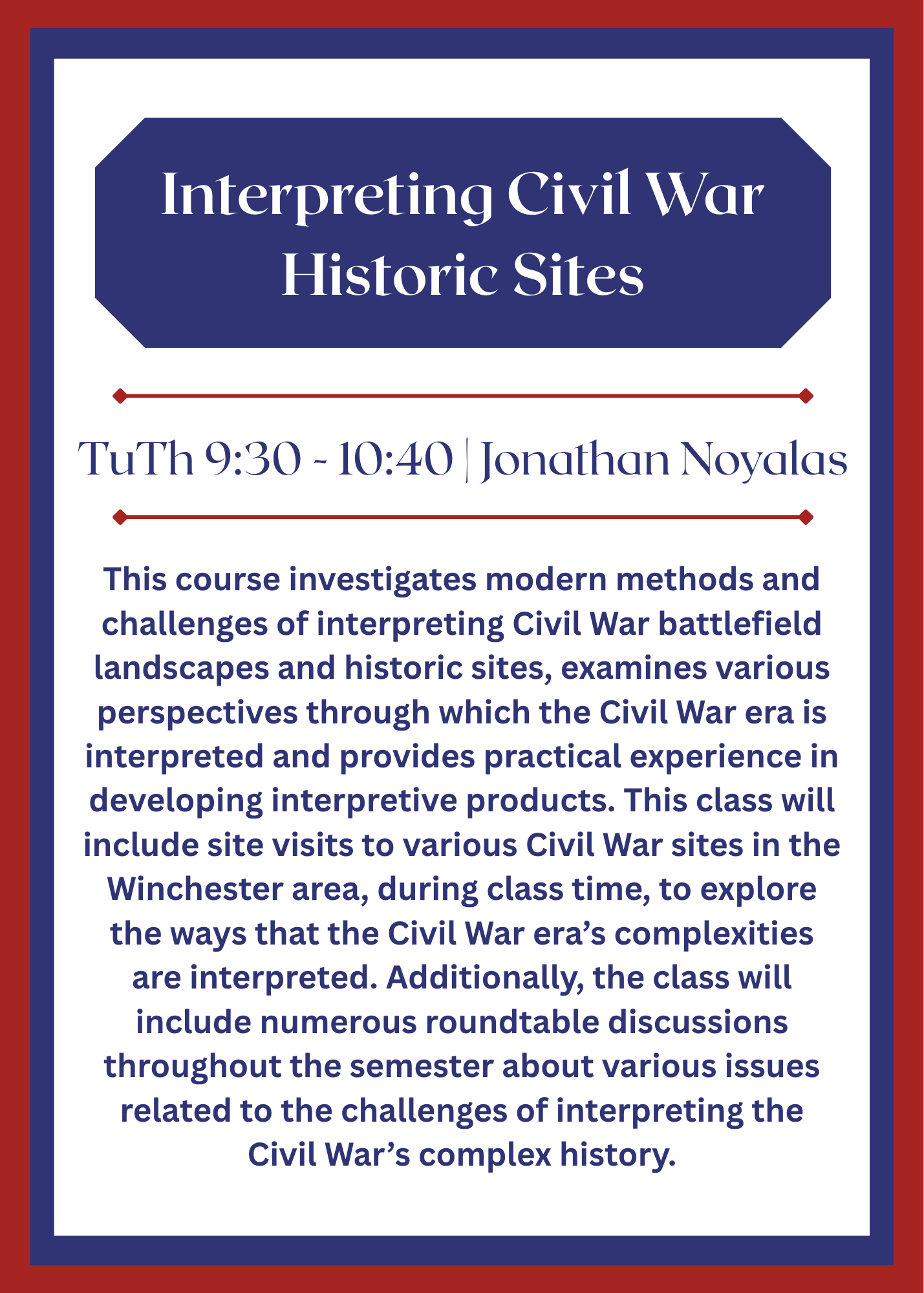 Interpreting Civil War Historic Sites Interpreting Civil War Historic Sites