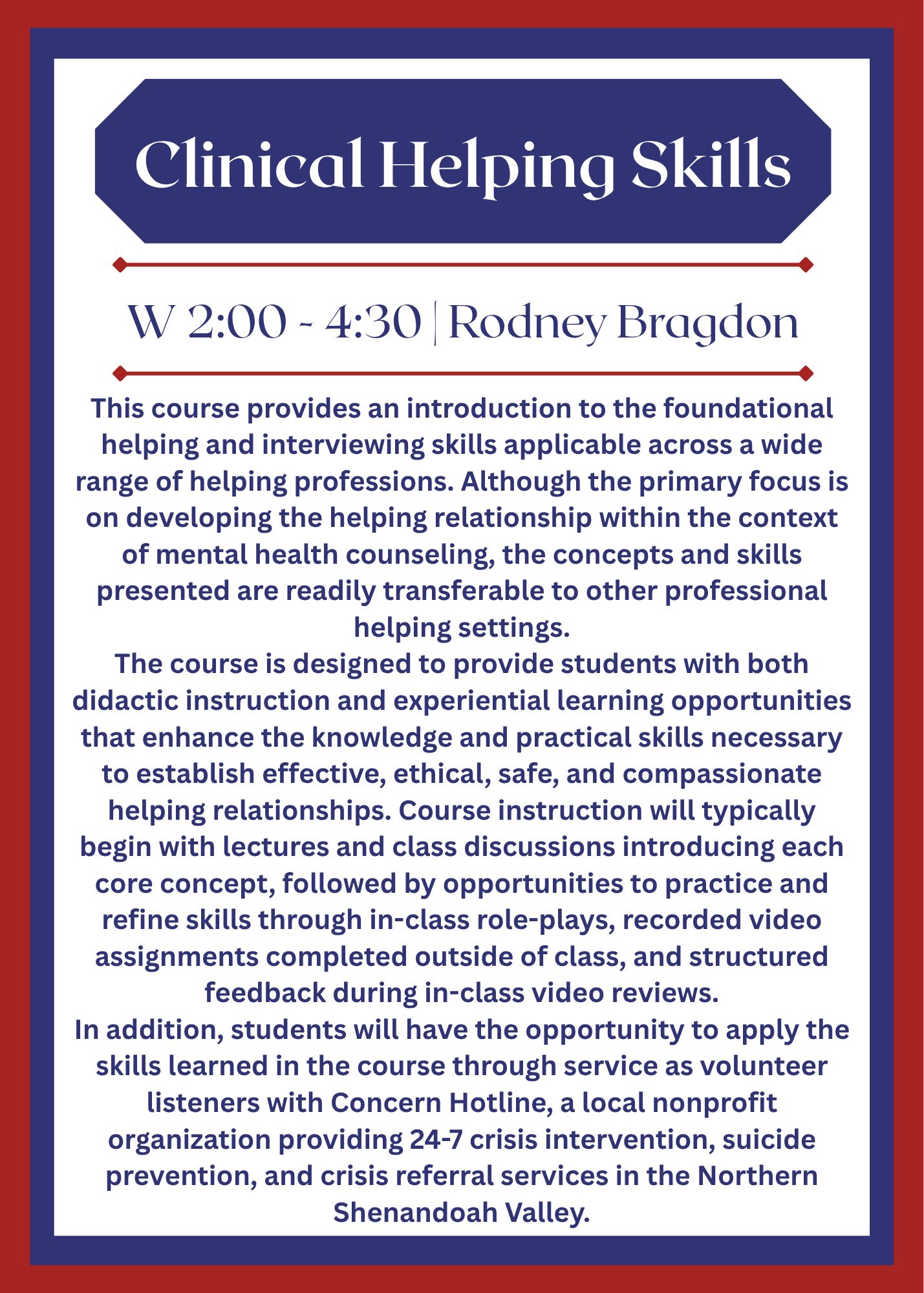 Clinical Helping Skills Clinical Helping Skills