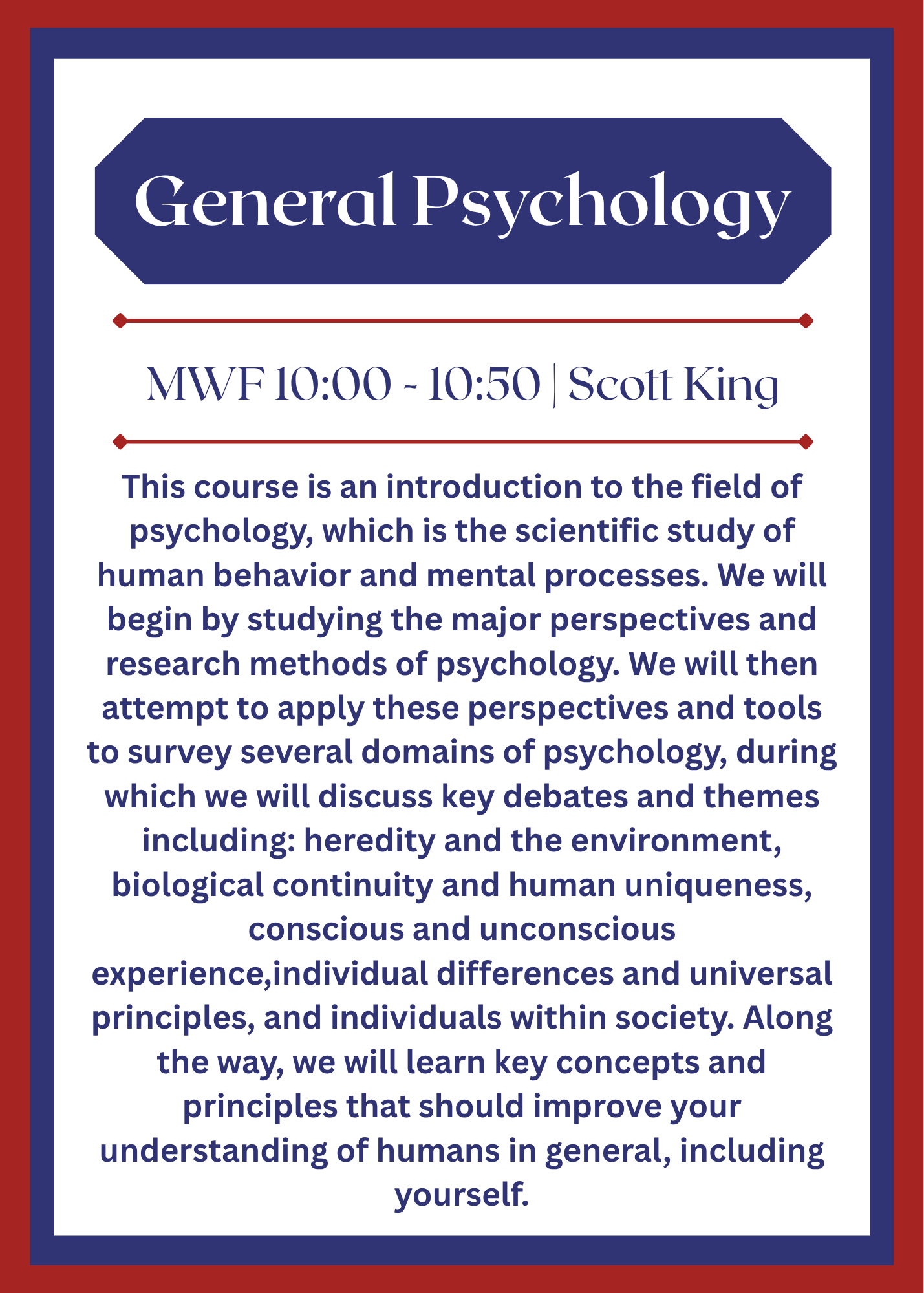 General Psychology General Psychology